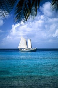 Boating on Ambergris Caye 