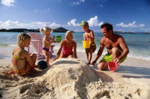 Family on Ambergris Caye