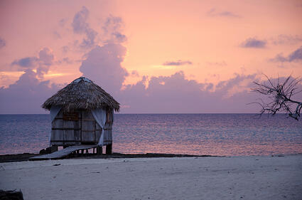 Caribbean at dusk